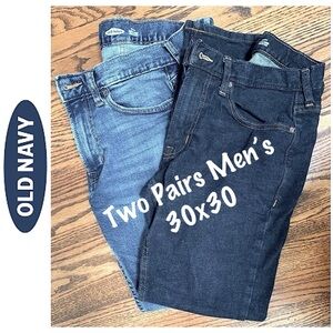 NWOT👖Bundle👖Men’s Old Navy Two Pairs Built-in Flex Stretch skinny jeans